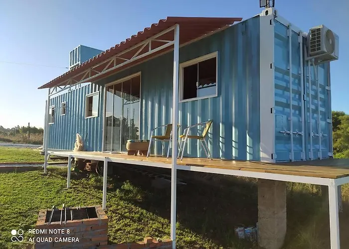 Casa Container Azul.